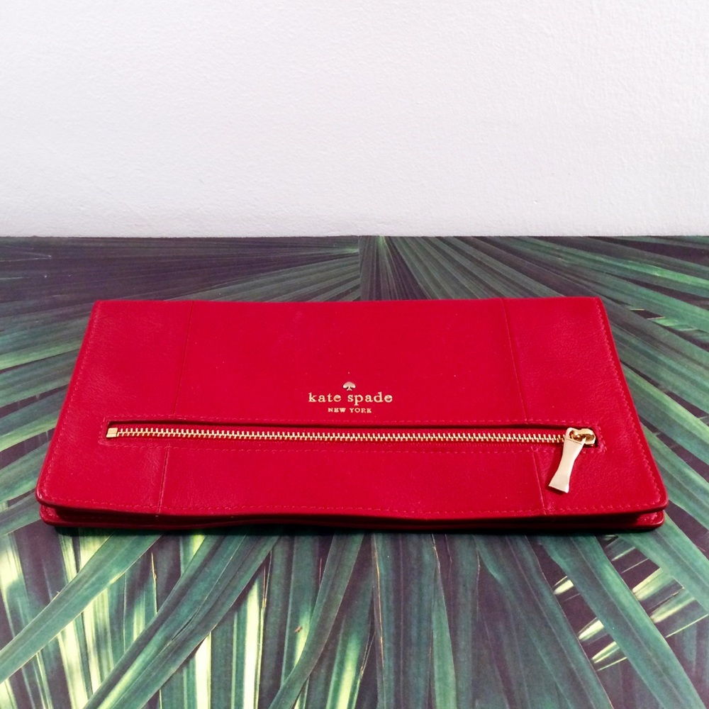 Kate Spade Red Leather Pouch